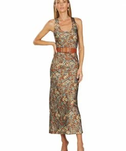 TRISH SCULLY NAYA WIDE LEATHER BELT SADDLE