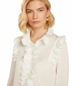 TRISH SCULLY WOMEN CASSANDRA BLOUSE WHITE