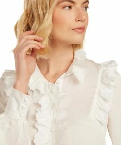 TRISH SCULLY WOMEN CASSANDRA BLOUSE WHITE