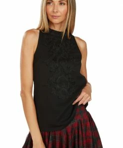 TRISH SCULLY HOME CLAIRE BLOUSE BLACK