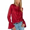 TRISH SCULLY HOME MARGOT BLOUSE CRIMSON