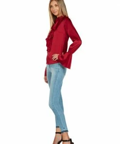 TRISH SCULLY HOME MARGOT BLOUSE CRIMSON 8 TRISH SCULLY HOME MARGOT BLOUSE CRIMSON