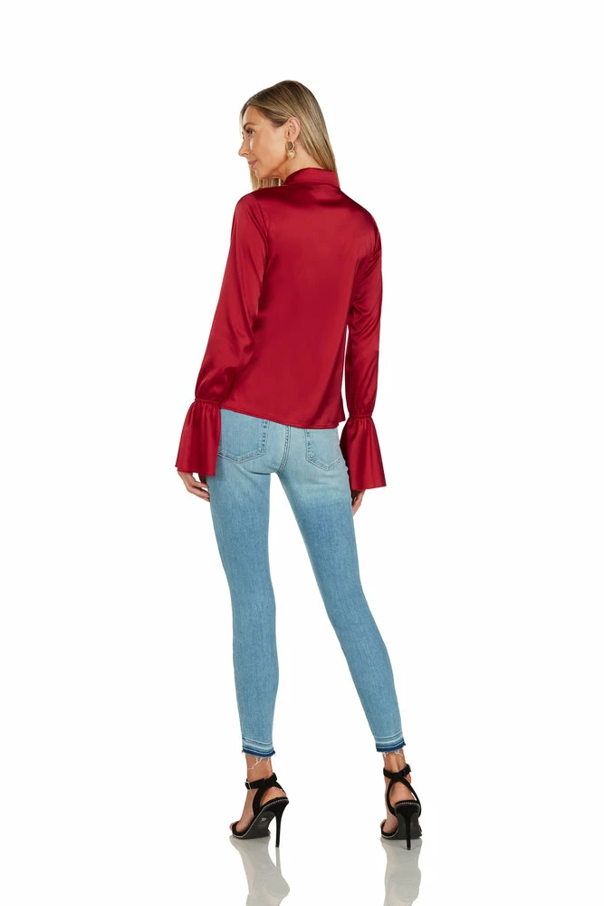 TRISH SCULLY HOME MARGOT BLOUSE CRIMSON 6 TRISH SCULLY HOME MARGOT BLOUSE CRIMSON