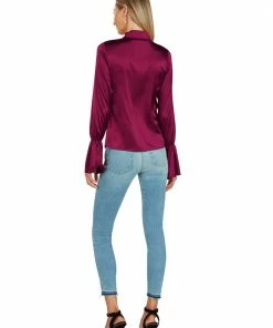 TRISH SCULLY HOME WOMEN MARGOT BLOUSE ORCHID