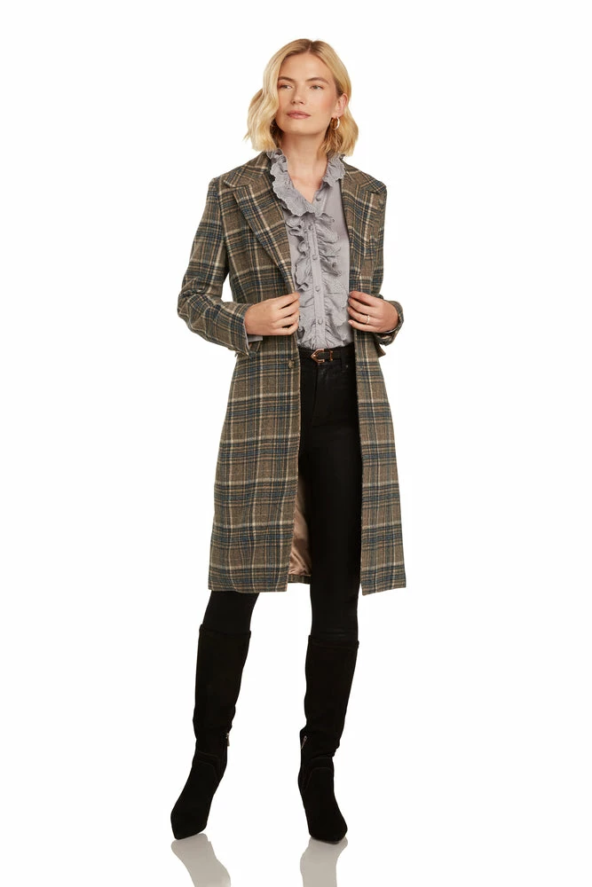 TRISH SCULLY EMILIA PLAID COAT WOMEN 3 TRISH SCULLY EMILIA PLAID COAT WOMEN