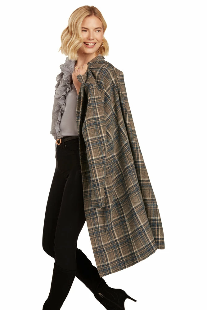TRISH SCULLY EMILIA PLAID COAT WOMEN 4 TRISH SCULLY EMILIA PLAID COAT WOMEN