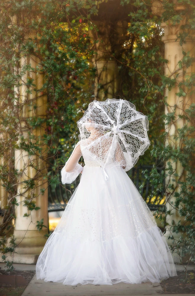 TRISH SCULLY HOME PIPER LACE PARASOL WHITE Accessories 5 TRISH SCULLY HOME PIPER LACE PARASOL WHITE Accessories