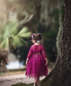 TRISH SCULLY HOME GIRLS BELLA RAFAELA DRESS ORCHID