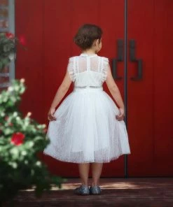 TRISH SCULLY HOME CLARISSA DRESS ANTIQUE WHITE