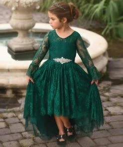 TRISH SCULLY AINSLEY DRESS & BELT SET EMERALD