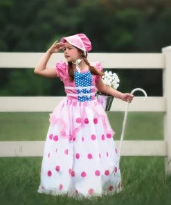 TRISH SCULLY BO PEEP GOWN & BONNET SET