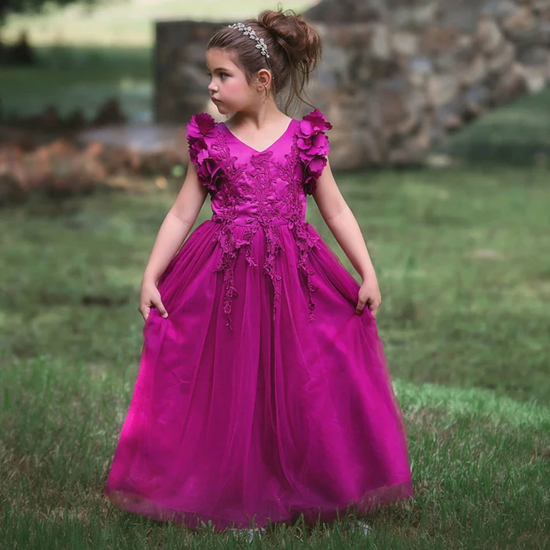 TRISH SCULLY BIANCA GOWN ORCHID GIRLS 4 TRISH SCULLY BIANCA GOWN ORCHID GIRLS