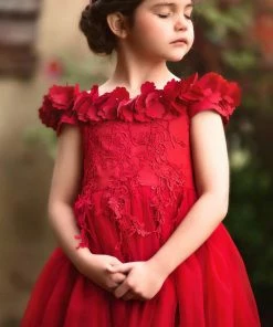 TRISH SCULLY BELLE GOWN CRIMSON