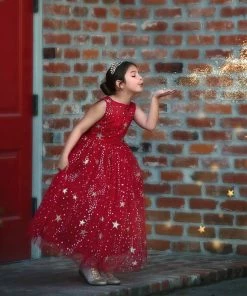 TRISH SCULLY ANTOINETTE GOWN CRIMSON