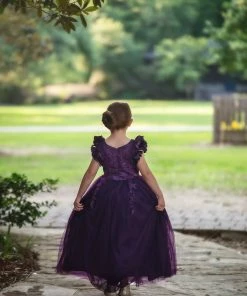 TRISH SCULLY BIANCA GOWN EGGPLANT Spring/Summer 2022