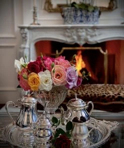 TRISH SCULLY SILVER PLATED BUCKINGHAM PLATTER HOME