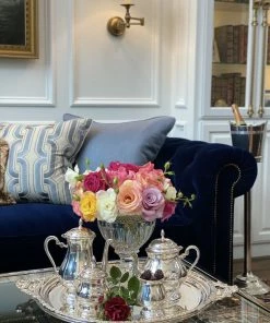 TRISH SCULLY SILVER PLATED BUCKINGHAM PLATTER HOME