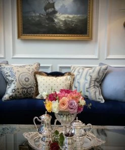 TRISH SCULLY SILVER PLATED BUCKINGHAM PLATTER HOME