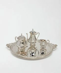 TRISH SCULLY SILVER PLATED BUCKINGHAM PLATTER HOME