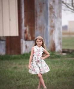 TRISH SCULLY ADA DRESS IVORY FLORAL