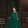 TRISH SCULLY HOME MARIPOSA GOWN EMERALD GIRLS