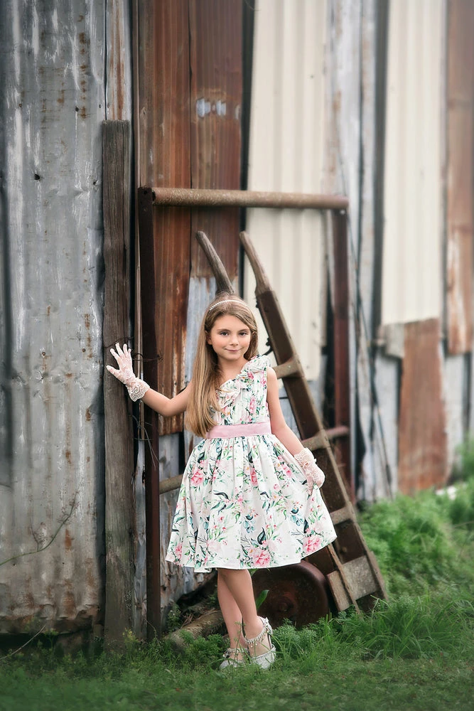 TRISH SCULLY LUCIE DRESS IVORY FLORAL 3 TRISH SCULLY LUCIE DRESS IVORY FLORAL