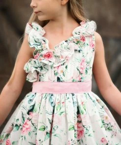 TRISH SCULLY LUCIE DRESS IVORY FLORAL 8 TRISH SCULLY LUCIE DRESS IVORY FLORAL