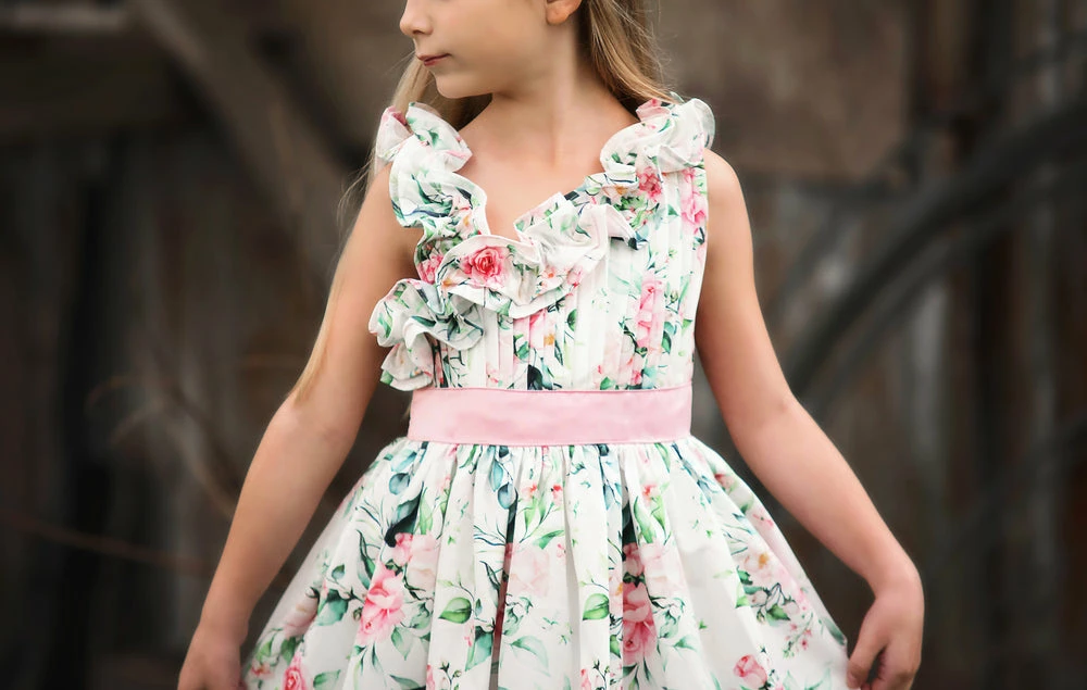 TRISH SCULLY LUCIE DRESS IVORY FLORAL 5 TRISH SCULLY LUCIE DRESS IVORY FLORAL