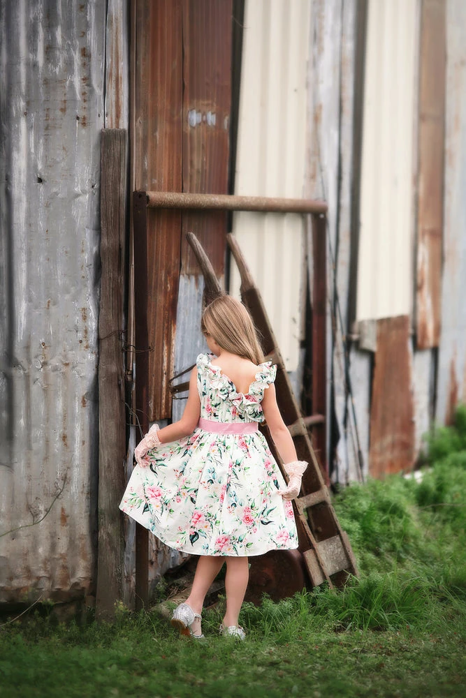 TRISH SCULLY LUCIE DRESS IVORY FLORAL 6 TRISH SCULLY LUCIE DRESS IVORY FLORAL