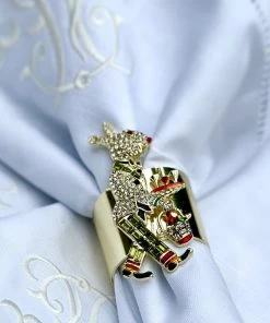 TRISH SCULLY HOME MARTINI RABBIT NAPKIN RING SET OF 2 16 TRISH SCULLY HOME MARTINI RABBIT NAPKIN RING SET OF 2