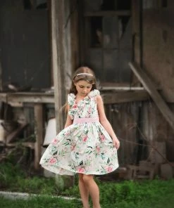 TRISH SCULLY LUCIE DRESS IVORY FLORAL