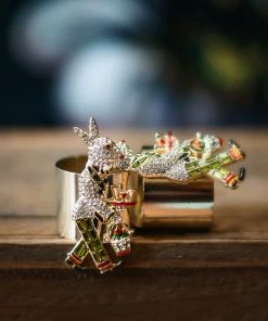 TRISH SCULLY HOME MARTINI RABBIT NAPKIN RING SET OF 2 17 TRISH SCULLY HOME MARTINI RABBIT NAPKIN RING SET OF 2