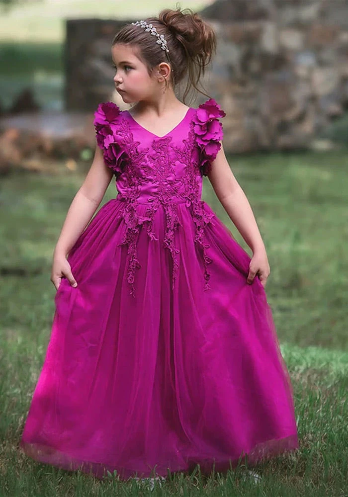 TRISH SCULLY BIANCA GOWN ORCHID GIRLS 3 TRISH SCULLY BIANCA GOWN ORCHID GIRLS