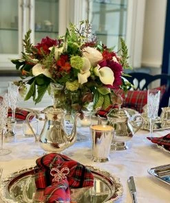 TRISH SCULLY HOME CRIMSON BOW SET OF 2 16 TRISH SCULLY HOME CRIMSON BOW SET OF 2