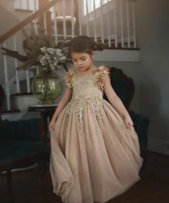 TRISH SCULLY BIANCA GOWN GOLD