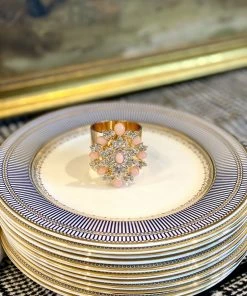 TRISH SCULLY FLEUR DE PECHE NAPKIN RINGS SET OF 2 Mother's Day Gift Guide