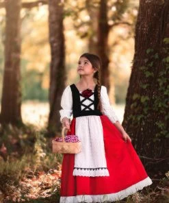 TRISH SCULLY Dress Up LUXE RED RIDING HOOD DRESS & CAPE SET