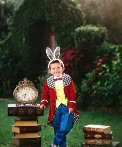 TRISH SCULLY WHITE RABBIT 4PC. COSTUME