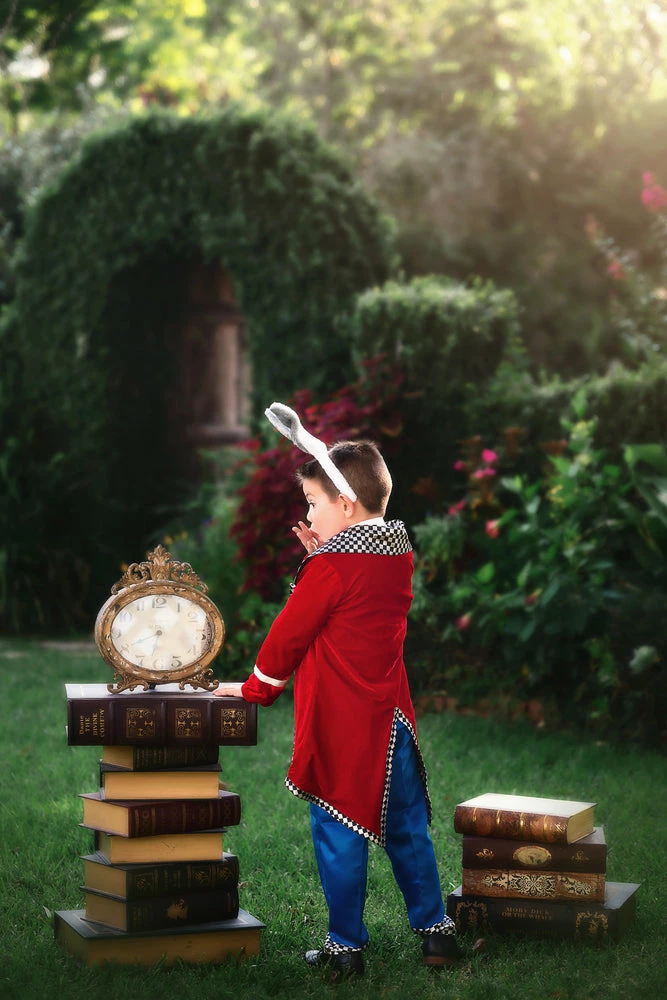 TRISH SCULLY WHITE RABBIT 4PC. COSTUME 5 TRISH SCULLY WHITE RABBIT 4PC. COSTUME