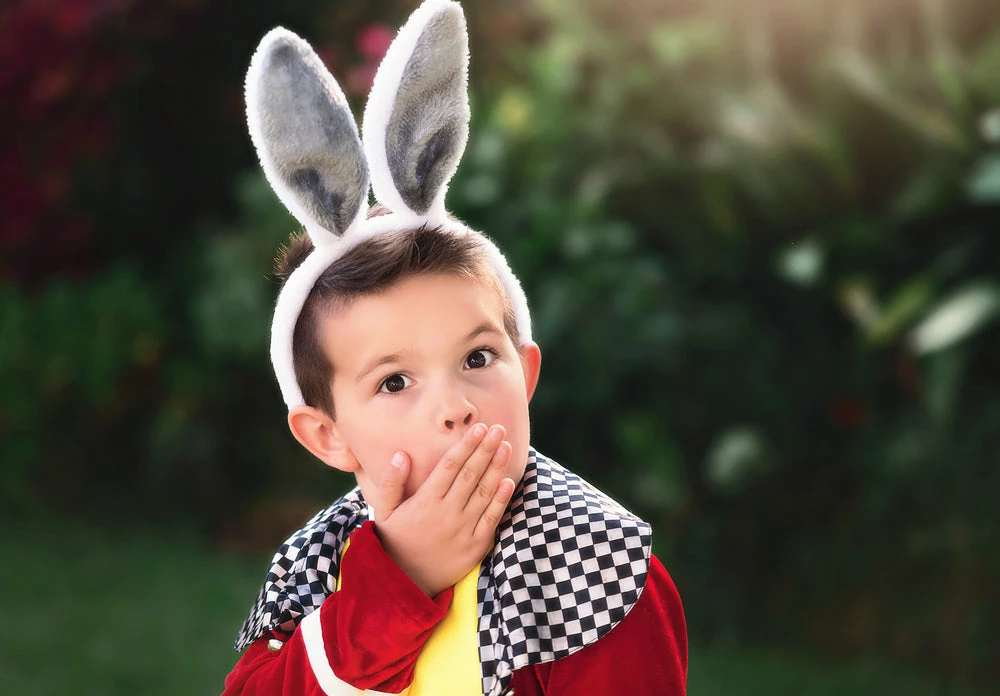 TRISH SCULLY WHITE RABBIT 4PC. COSTUME 6 TRISH SCULLY WHITE RABBIT 4PC. COSTUME