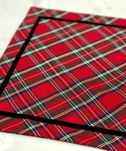 TRISH SCULLY ROYAL STEWART TARTAN PLACEMAT SET OF 4 HOME