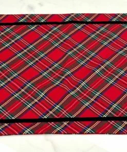 TRISH SCULLY ROYAL STEWART TARTAN PLACEMAT SET OF 4 HOME