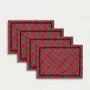 TRISH SCULLY ROYAL STEWART TARTAN PLACEMAT SET OF 4 HOME
