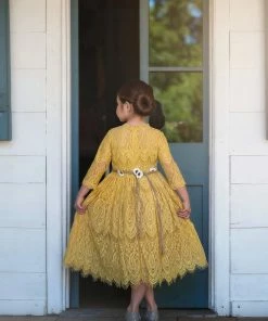 TRISH SCULLY BELLA RAFAELA DRESS & BELT SET SUNFLOWER 10 TRISH SCULLY BELLA RAFAELA DRESS & BELT SET SUNFLOWER