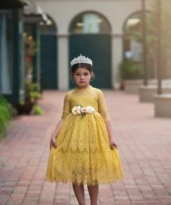 TRISH SCULLY BELLA RAFAELA DRESS & BELT SET SUNFLOWER 11 TRISH SCULLY BELLA RAFAELA DRESS & BELT SET SUNFLOWER