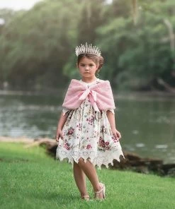 TRISH SCULLY SALE ADELE FAUX FUR WRAP PINK