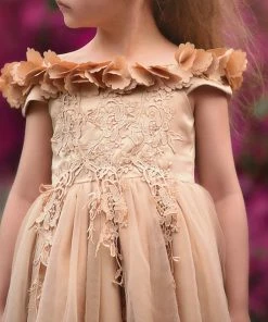 TRISH SCULLY HOME BELLE GOWN GOLD GIRLS