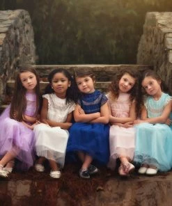 TRISH SCULLY GIRLS ALLESSANDRA DRESS WHITE