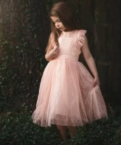 TRISH SCULLY HOME CLARISSA DRESS PEACHY PINK