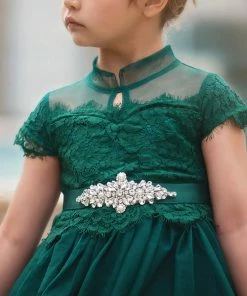 TRISH SCULLY ARIANA GOWN & BELT SET EMERALD 8 TRISH SCULLY ARIANA GOWN & BELT SET EMERALD